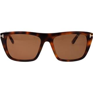 TOM FORD Mand FT1175 ASLAN 53E Solbriller Acetat Havana Brun Firkantet Normal