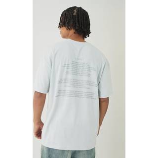 Mens Grey Oversized Limited Edition Print T-Shirt