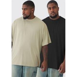Mens Multi Plus 2 Pack Oversized T-shirt