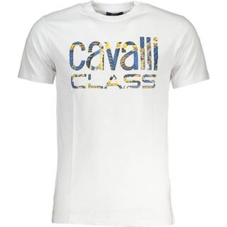 Cavalli Class White Cotton T-Shirt