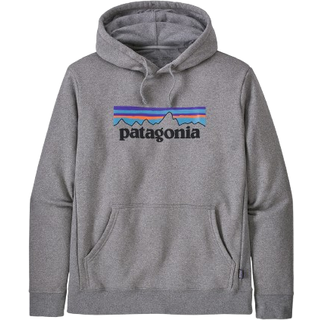 Patagonia P-6 Logo Uprisal Hættetrøje - XS - gravel heather