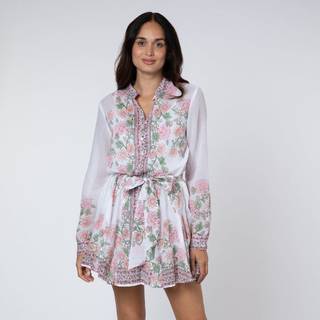 Juliet Dunn Floral cotton minidress - multicoloured - XS