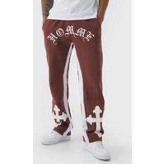Mens Rust Relaxed Gothic Homme Cross Gusset Jogger