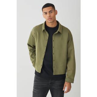 Mens Khaki Oversized Scuba Boxy Shirt