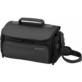 Sony LCS-U30 Blød bæretaske til videokamera - Stor, sort med justerbare inddelinger og netlommer