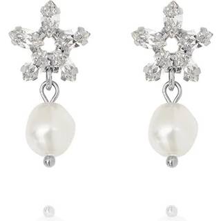 Emmy øreringe pearl/crystal rhodium
