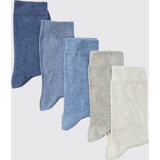 Mens Multi 5 Pack Plain Socks