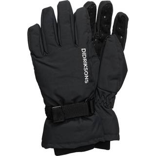 Didriksons Biggles Handsker, Black, 6-8 år