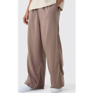 Mens Mocha Extreme Wide Leg Raw Edge Loopback Jogger