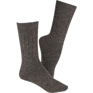 Alpaca Uld Strømper brun & beige Tynde - str. 39/42 2-pak - Clemente - DISCOUNT PRIS