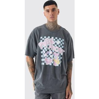 Mens Black Plus Polly Pocket License Overdye Print T-shirt