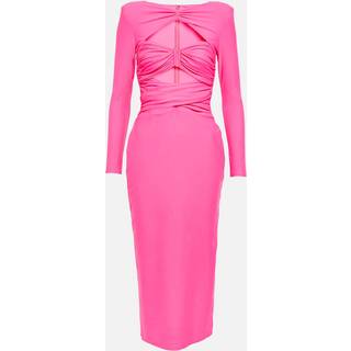 Self-Portrait Cutout jersey midi dress - pink - XXXS