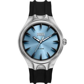 Diesel Streamline Three-Hand Blue Dial Silicone Strap Men’s Watch DZ2216