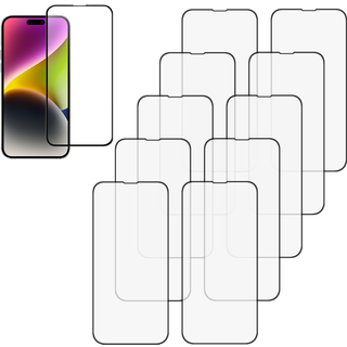 iPhone 15 Pro Max Skærmbeskyttelse, 3D Beskyttelsesglas - 10 stk