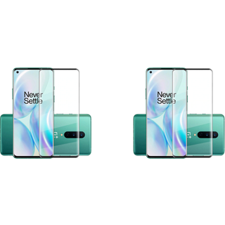 OnePlus 8 Hærdet Beskyttelsesglas / 3D  - 2x