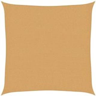 Solsejl 160 G/M² Firkantet Hdpe Sandfarvet - 3 x 3 m