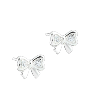 NICE BOW EARSTUD | SILVER