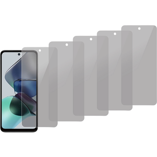 Motorola Moto G13 / G23 / G53 Privacy Beskyttelsesglas - 5 Stk Skærmbeskyttelse