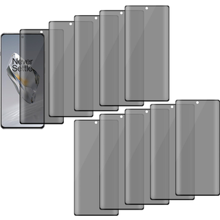 OnePlus 12 5G Skærmbeskyttelse, Beskyttelsesglas, Privacy Glas - 10 Stk