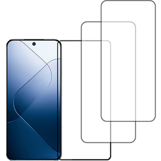 Xiaomi 14 Skærmbeskyttelse - 3D Hærdet Glas med Sort Kant