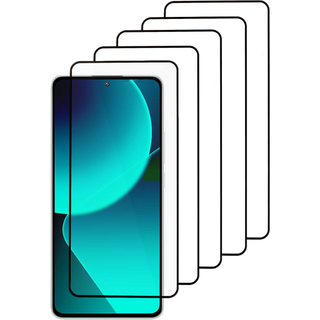 Xiaomi 13T/13T Pro Skærmbeskyttelse - 3D Hærdet Glas, 5 stk