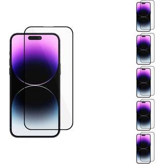 5 stk. iPhone 16 Pro Max skærmbeskyttelse hærdet glas anti-fingeraftryk
