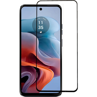 Motorola Moto G34 skærmbeskyttelse - 3D hærdet glas, sort kant