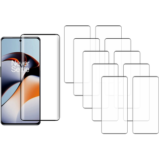 OnePlus 12R 5G Skærmbeskyttelse - Buet Beskyttelsesglas med Kant, 10 stk