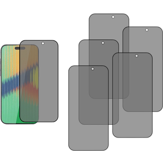 iPhone 15 Pro Max Skærmbeskyttelse Beskyttelsesglas Privacy - 5 stk