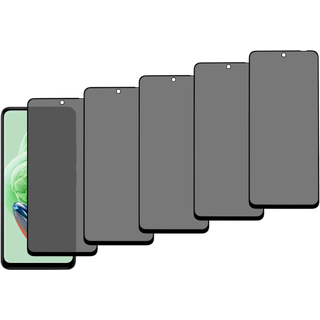 Xiaomi Redmi Note 12 5G Skærmbeskyttelse Privacy Glas - 5 Stk