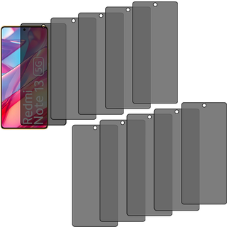 Xiaomi Redmi Note 13 5G / 13 Pro 5G skærmbeskyttelse, Privacy Glas - Anti-Peep beskyttelsesglas, tonet hærdet glas, 10 stk