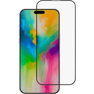 iPhone 16 Pro skærmbeskyttelse hærdet glas sort kant 9H