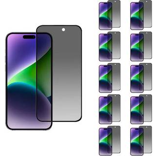 10 stk. iPhone 16 Plus beskyttelsesglas med privatlivsfilter og hærdet glas