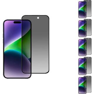 5 stk. iPhone 16 Plus beskyttelsesglas med privatlivsfilter og hærdet glas