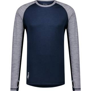 Mons Royale Men's Temple Tech LS Grey Heather/midnight, S