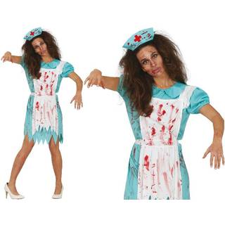 Blutiges Zombie Krankenschwester Kostüm M