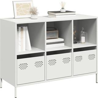 Skænk 101,5X39X73,5 Cm Koldvalset Stål - 101.5 cm / Hvid