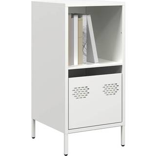 Skænk 101,5X39X73,5 Cm Koldvalset Stål - 35 cm / Hvid