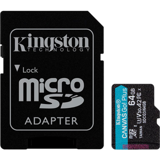 MicroSD Kingston Canvas Go! med Adapter