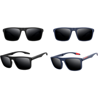 Nighthawk Polaroid Solbriller Sort, Rød/Sort - Pakke