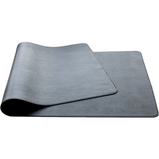 Læder Musemåtte, dobbeltsidet og sort