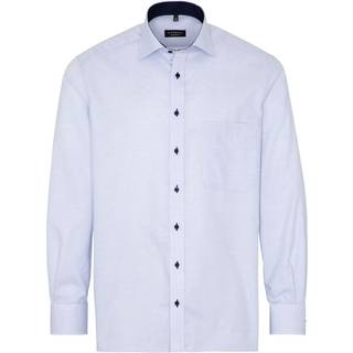 ETERNA Herren Hemd blau meliert Comfort Fit
