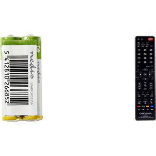 Toshiba TV Universal Fjernbetjening med 2-pak AAA Batterier