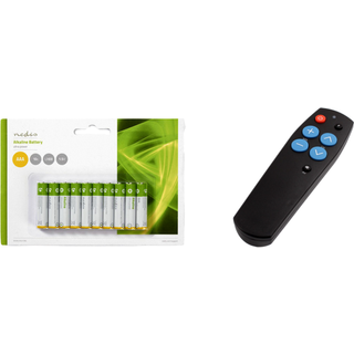 Fjernbetjening til ældre med 10 AAA batterier - universal