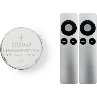 Apple TV Remote og Batteripakke til 2. & 3. generation - Inkluderer 2 fjernbetjeninger