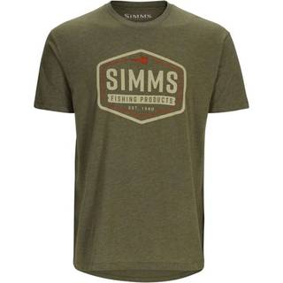 Simms Fly Patch T-Shirt Military Heather L