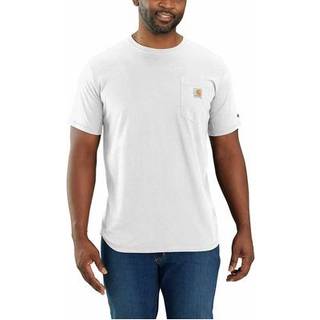 Carhartt Men's Carhartt Force Relaxed Fit Midweight Short-Sleeve Pocket T-Shirt  White, XL