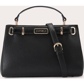 Carvela Carvela Violet Belted Midi Black Bag