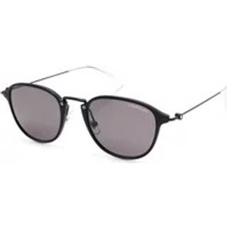 Montblanc Mand Montblanc MB0155S 009 Solbriller Injiceret Sort Grå Rund