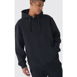 Mens 330GSM Tall Oversized Hoodie in Black
